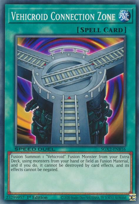 Vehicroid Connection Zone SGX2-ENB16 card from Speed Duel GX: Midterm Paradox