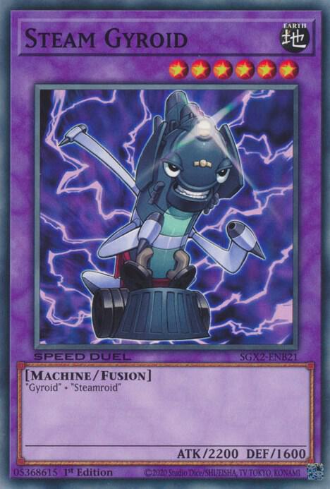 Steam Gyroid SGX2-ENB21 card from Speed Duel GX: Midterm Paradox