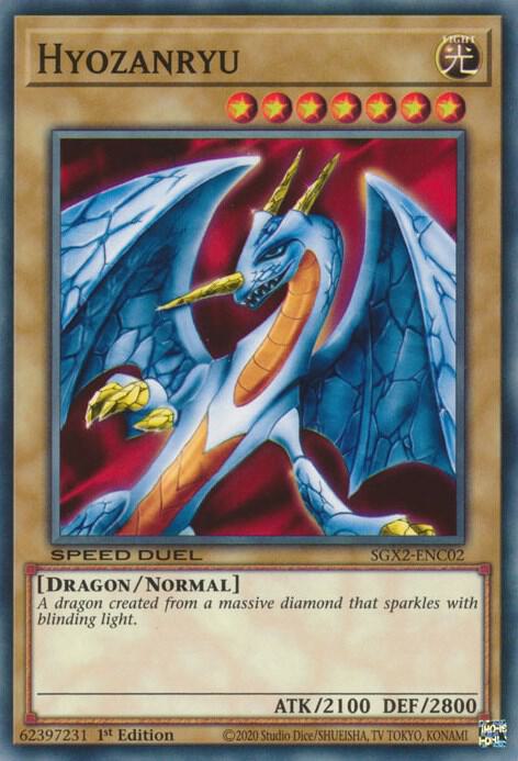 Hyozanryu SGX2-ENC02 card from Speed Duel GX: Midterm Paradox