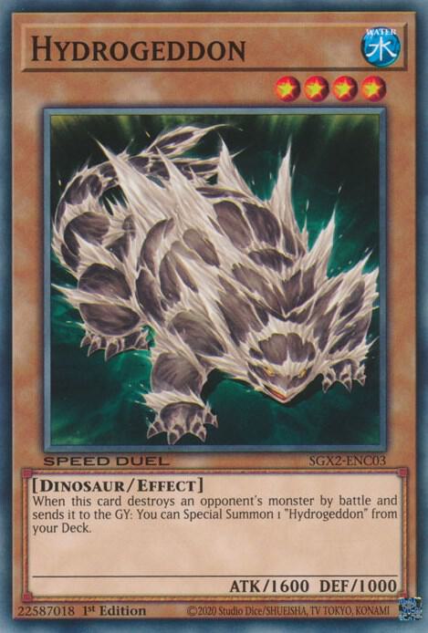 Hydrogeddon SGX2-ENC03 card from Speed Duel GX: Midterm Paradox