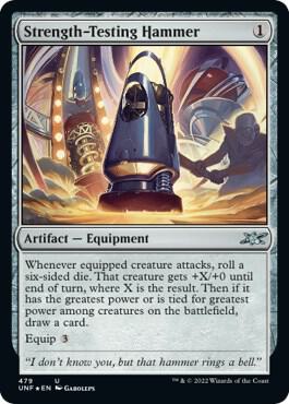 Strength-Testing Hammer (Galaxy Foil) 479 card from Unfinity