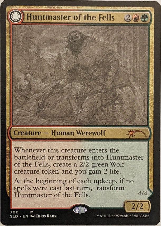 Huntmaster of the Fells (Sketch Showcase) 700 card from Secret Lair Drop Series