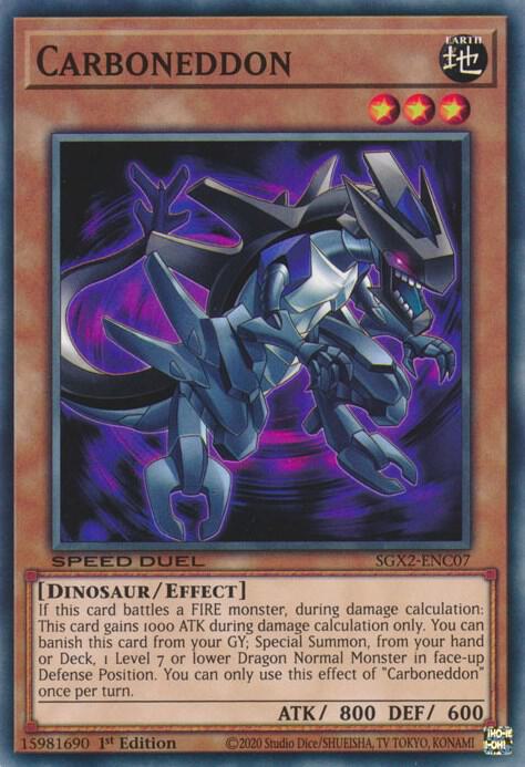 Carboneddon SGX2-ENC07 card from Speed Duel GX: Midterm Paradox