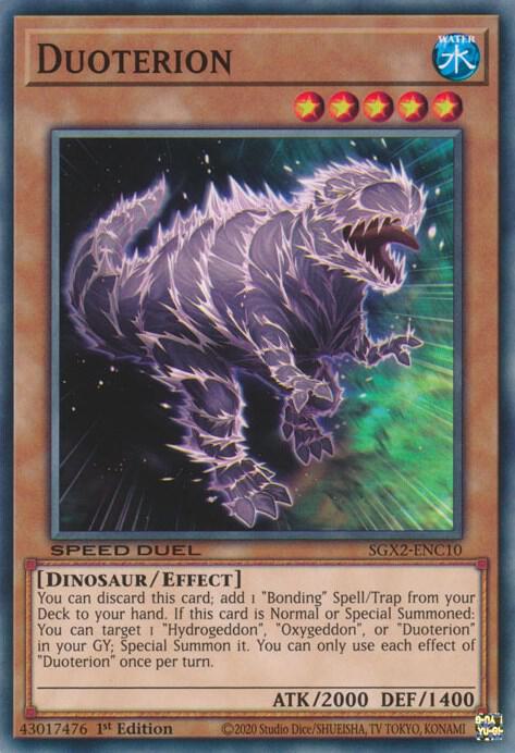 Duoterion SGX2-ENC10 card from Speed Duel GX: Midterm Paradox