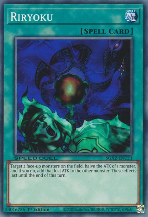Riryoku SGX2-ENC11 card from Speed Duel GX: Midterm Paradox