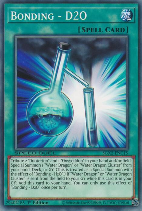 Bonding - D2O SGX2-ENC15 card from Speed Duel GX: Midterm Paradox