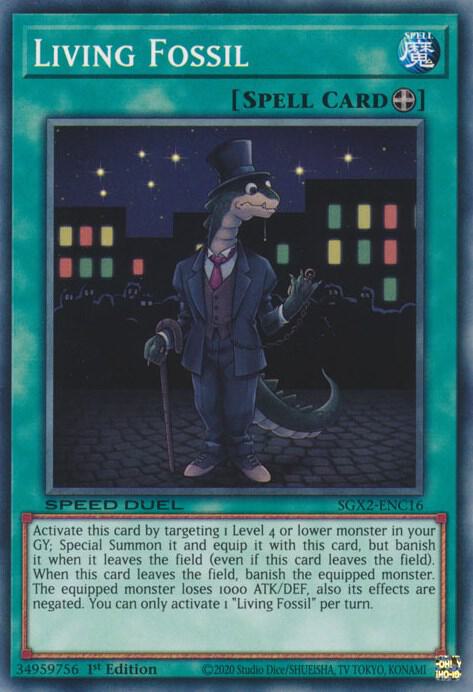Living Fossil SGX2-ENC16 card from Speed Duel GX: Midterm Paradox