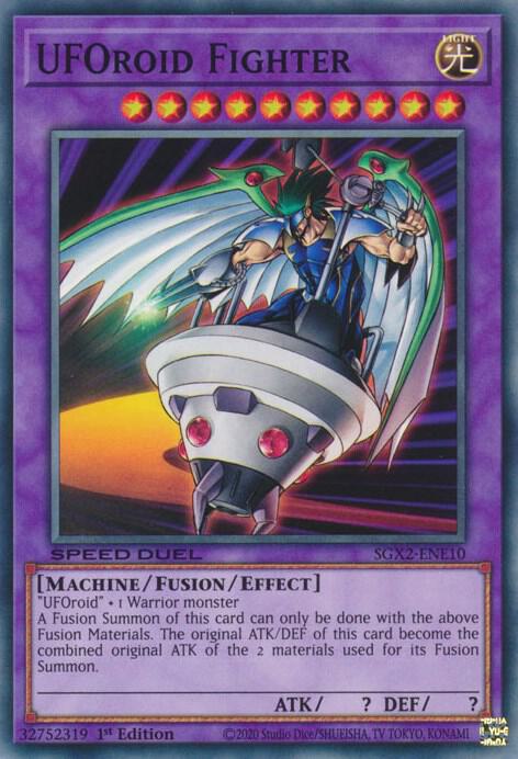UFOroid Fighter SGX2-ENE10 card from Speed Duel GX: Midterm Paradox