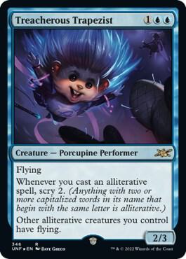 Treacherous Trapezist (Galaxy Foil) 346 card from Unfinity