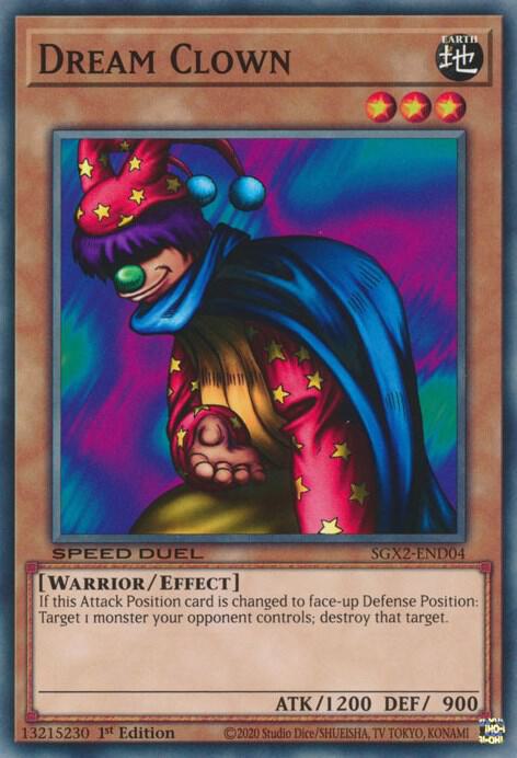 Dream Clown SGX2-END04 card from Speed Duel GX: Midterm Paradox
