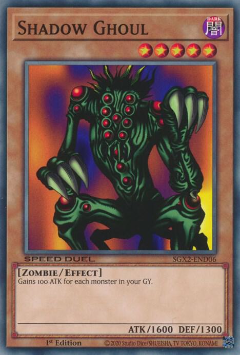 Shadow Ghoul SGX2-END06 card from Speed Duel GX: Midterm Paradox