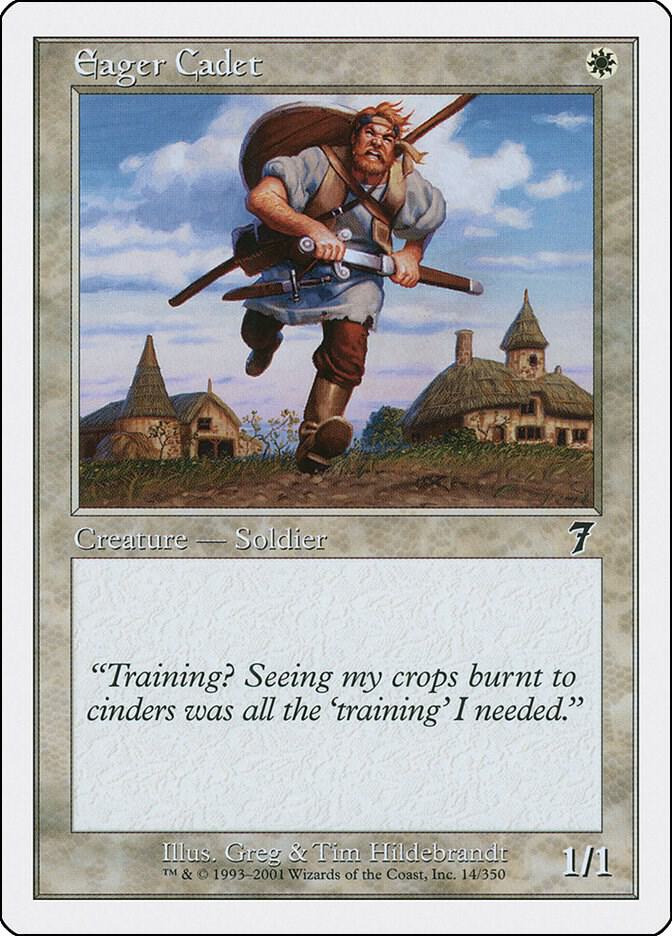 Eager Cadet 14 card from 7th Edition