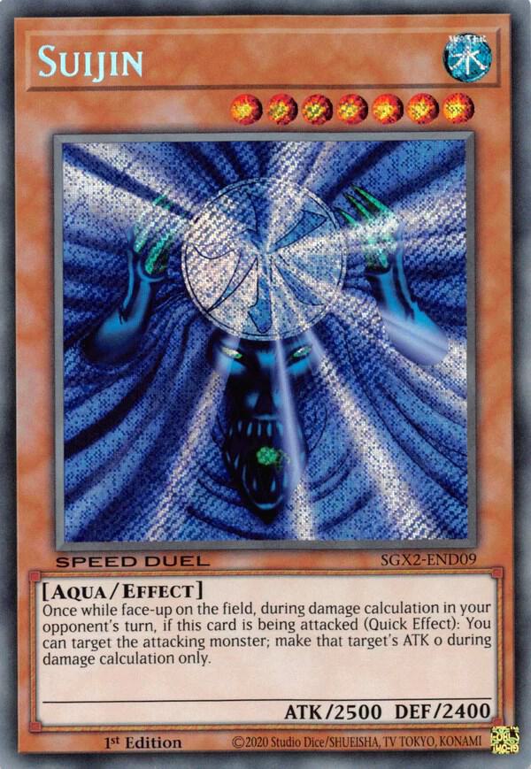 Suijin (Secret Rare) SGX2-END09 card from Speed Duel GX: Midterm Paradox