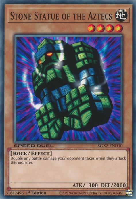 Stone Statue of the Aztecs SGX2-END10 card from Speed Duel GX: Midterm Paradox