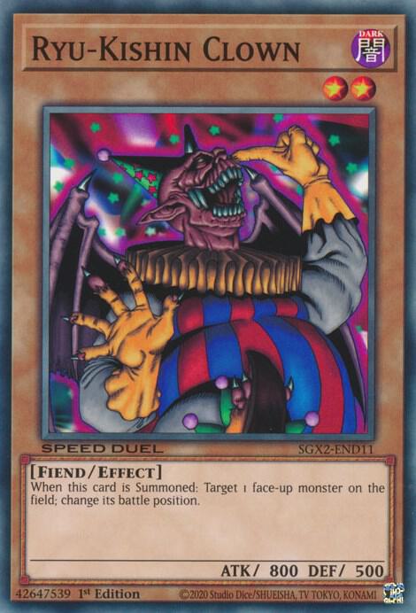 Ryu-Kishin Clown SGX2-END11 card from Speed Duel GX: Midterm Paradox