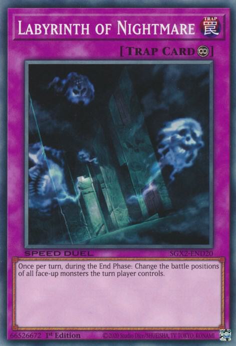 Labyrinth of Nightmare SGX2-END20 card from Speed Duel GX: Midterm Paradox