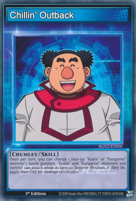 Chillin' Outback SGX2-ENS06 card from Speed Duel GX: Midterm Paradox