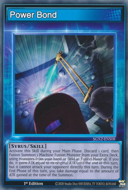 Power Bond SGX2-ENS08 card from Speed Duel GX: Midterm Paradox