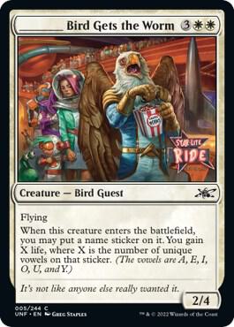 _____ Bird Gets the Worm 5 card from Unfinity