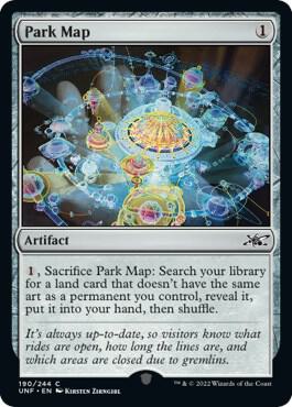 Park Map 190 card from Unfinity