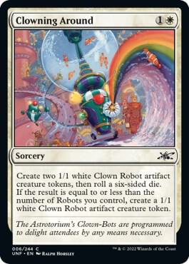 Clowning Around 6 card from Unfinity