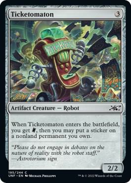 Ticketomaton 195 card from Unfinity