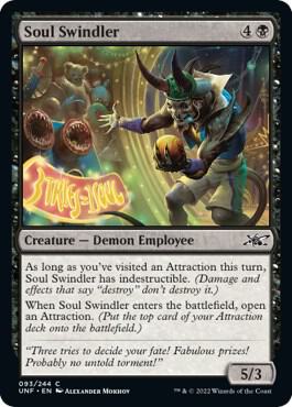 Soul Swindler 93 card from Unfinity