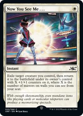 Now You See Me... 20 card from Unfinity