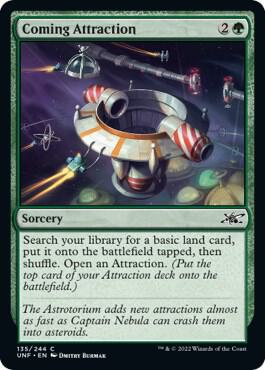 Coming Attraction 135 card from Unfinity