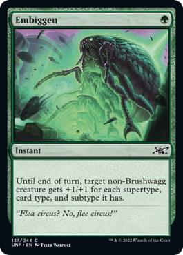 Embiggen 137 card from Unfinity