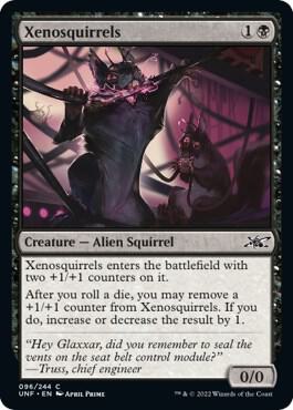 Xenosquirrels 96 card from Unfinity
