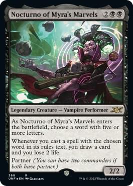 Nocturno of Myra's Marvels (Galaxy Foil) 368 card from Unfinity