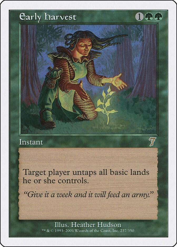 Early Harvest 237 card from 7th Edition