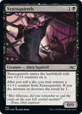Xenosquirrels (Galaxy Foil) 382 card from Unfinity