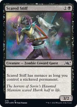 Scared Stiff (Galaxy Foil) 376 card from Unfinity