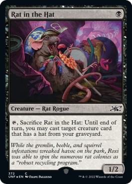 Rat in the Hat (Galaxy Foil) 372 card from Unfinity