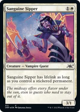Sanguine Sipper (Galaxy Foil) 312 card from Unfinity