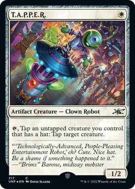 T.A.P.P.E.R. (Galaxy Foil) 317 card from Unfinity
