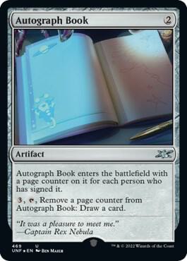 Autograph Book (Galaxy Foil) 469 card from Unfinity