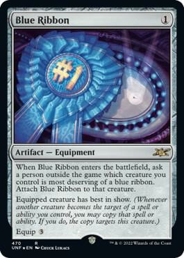 Blue Ribbon (Galaxy Foil) 470 card from Unfinity