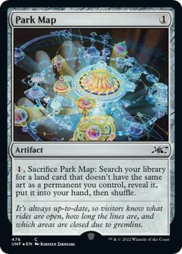 Park Map (Galaxy Foil) 476 card from Unfinity