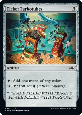 Ticket Turbotubes (Galaxy Foil) 480 card from Unfinity