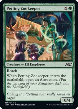 Petting Zookeeper 150 card from Unfinity