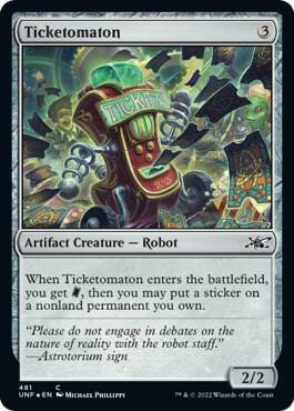 Ticketomaton (Galaxy Foil) 481 card from Unfinity
