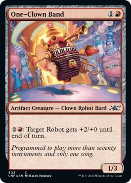 One-Clown Band (Galaxy Foil) 403 card from Unfinity