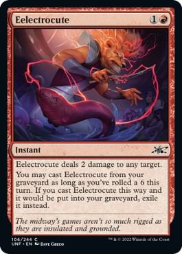 Eelectrocute 106 card from Unfinity