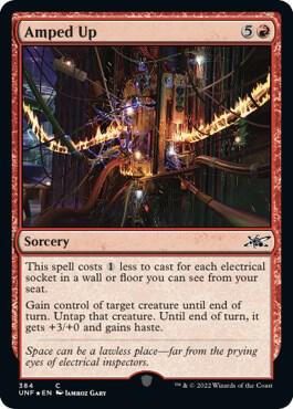 Amped Up (Galaxy Foil) 384 card from Unfinity