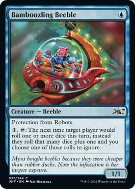 Bamboozling Beeble 37 card from Unfinity