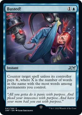 Busted! 41 card from Unfinity