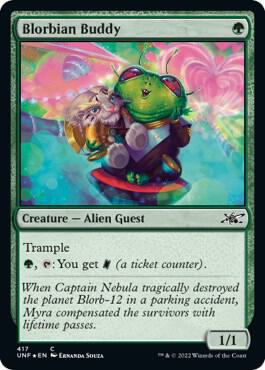 Blorbian Buddy (Galaxy Foil) 417 card from Unfinity